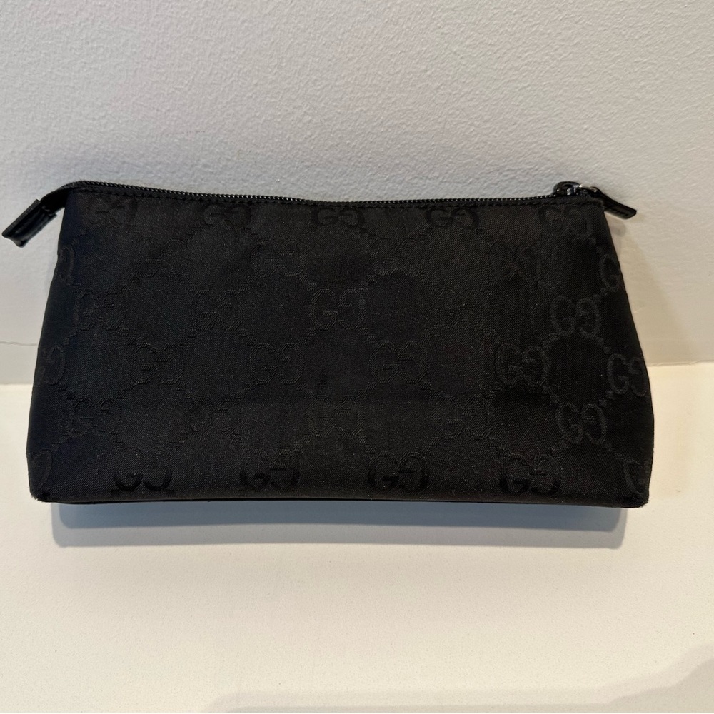 Gucci Black Nylon Cosmetic Case